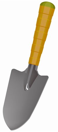 The small one spade isolated. Illustration in vector format EPS Stock Photo - Budget Royalty-Free & Subscription, Code: 400-04356367