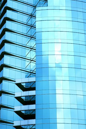 exterior window glass pattern - Modern office building with reflections Stock Photo - Budget Royalty-Free & Subscription, Code: 400-04356591