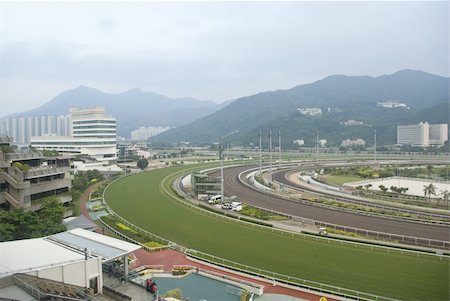 it is a shot of horse race empty track. Photographie de stock - Aubaine LD & Abonnement, Code: 400-04356789