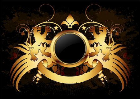 ornamental shield,  this illustration may be useful as designer work Stock Photo - Budget Royalty-Free & Subscription, Code: 400-04358261