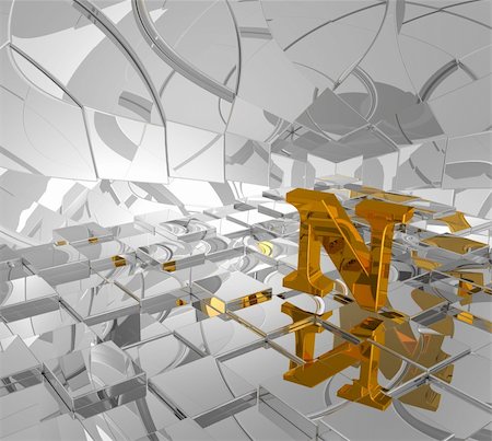 cubes background and golden letter n - 3d illustration Stock Photo - Budget Royalty-Free & Subscription, Code: 400-04358273