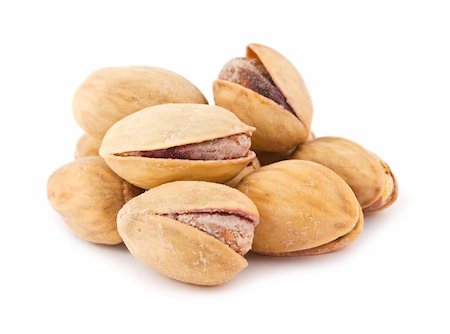 simsearch:400-04820004,k - Dry salted pistachio nuts isolated on white background Stockbilder - Microstock & Abonnement, Bildnummer: 400-04358359