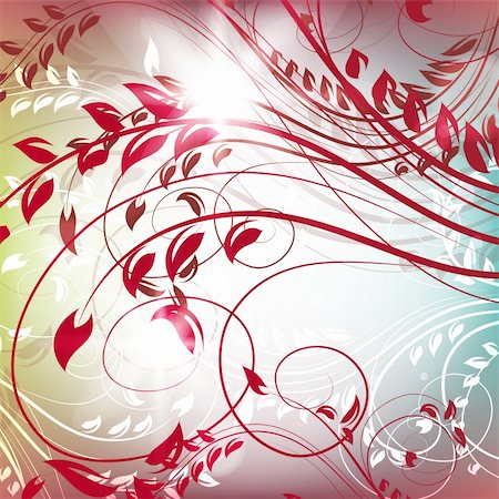 Romantic Flower Background Floral vector banners Stock Photo - Budget Royalty-Free & Subscription, Code: 400-04359119