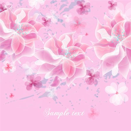 simsearch:400-08530064,k - Romantic Flower Background Floral vector banners Stock Photo - Budget Royalty-Free & Subscription, Code: 400-04359132
