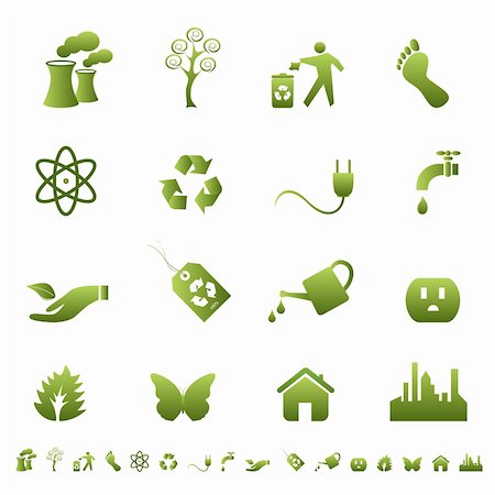 power outlet icon - Clean environment and ecology symbols and signs Stock Photo - Budget Royalty-Free & Subscription, Code: 400-04359622