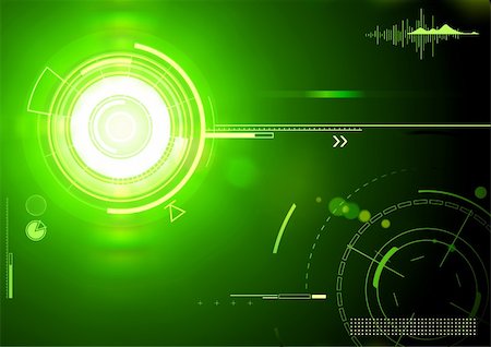 symbol vector innovation - Vector illustration of green abstract techno background Stock Photo - Budget Royalty-Free & Subscription, Code: 400-04359635