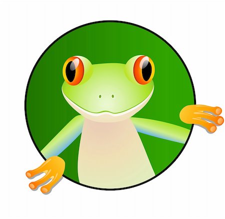 frog graphics - Cute toad vector illustration Stock Photo - Budget Royalty-Free & Subscription, Code: 400-04359850