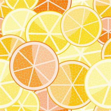 orange grapefruit seamless pattern on ligth background Stock Photo - Budget Royalty-Free & Subscription, Code: 400-04350024