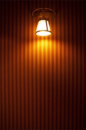 european light switch - the lamp on the wall Stock Photo - Budget Royalty-Free & Subscription, Code: 400-04350237