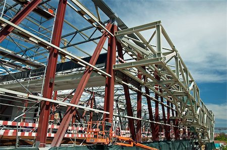 sloun (artist) - Construction crane workers work height iron sky welder Stockbilder - Microstock & Abonnement, Bildnummer: 400-04350246