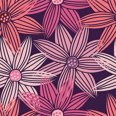 simsearch:400-04821095,k - Floral seamless pattern in vector Photographie de stock - Aubaine LD & Abonnement, Code: 400-04350524