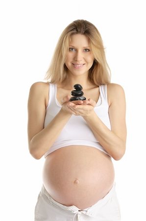 simsearch:625-02927396,k - pregnant woman with stones isolated on white Foto de stock - Super Valor sin royalties y Suscripción, Código: 400-04350741