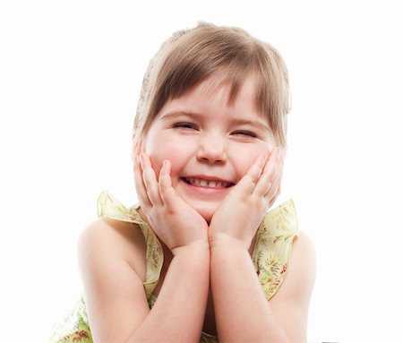 simsearch:400-04318989,k - Little girl smiling Fotografie stock - Microstock e Abbonamento, Codice: 400-04351342