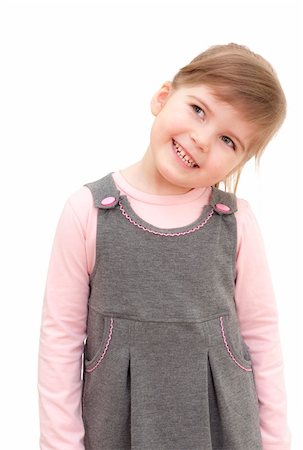 simsearch:400-05342069,k - little girl  on white Stock Photo - Budget Royalty-Free & Subscription, Code: 400-04351353