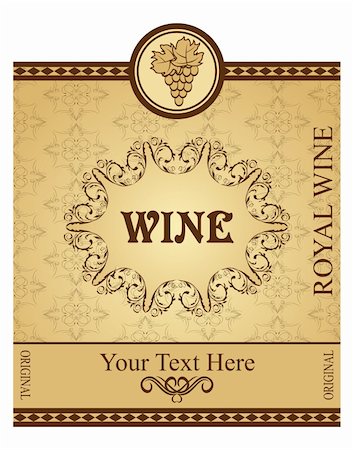 simsearch:400-04352793,k - Illustration retro packing for wine - vector Stock Photo - Budget Royalty-Free & Subscription, Code: 400-04351376
