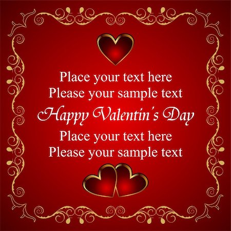 simsearch:400-07265035,k - Illustration Valentine greeting card with heart - vector Stock Photo - Budget Royalty-Free & Subscription, Code: 400-04351409