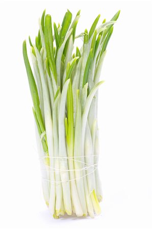 ramson bunch vegetable isolated on white background Stock Photo - Budget Royalty-Free & Subscription, Code: 400-04351727