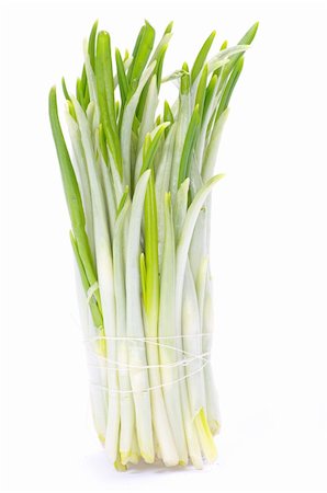 ramson bunch vegetable isolated on white background Fotografie stock - Microstock e Abbonamento, Codice: 400-04351727