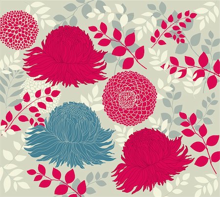 packing fabric - Floral background for design Foto de stock - Super Valor sin royalties y Suscripción, Código: 400-04351965