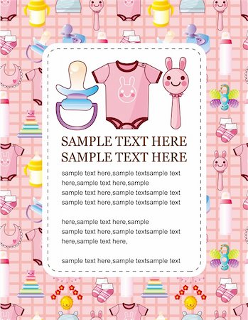 simsearch:400-06744568,k - cartoon baby card Fotografie stock - Microstock e Abbonamento, Codice: 400-04364854