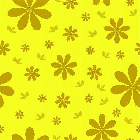 simsearch:400-04863614,k - floral wallpaper with set of different flowers. Could be used as seamless wallpaper, textile, wrapping paper or background Foto de stock - Royalty-Free Super Valor e Assinatura, Número: 400-04365156