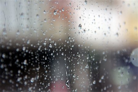 dew drops on glass - Rain above the clear window Stock Photo - Budget Royalty-Free & Subscription, Code: 400-04365266