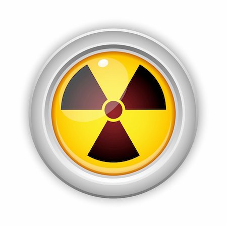 simsearch:400-05234497,k - Vector - Radioactive Danger Yellow Button. Caution Radiation Stock Photo - Budget Royalty-Free & Subscription, Code: 400-04365798