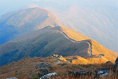 rolling countryside - mountain path Stock Photo - Budget Royalty-Free & Subscription, Code: 400-04365820