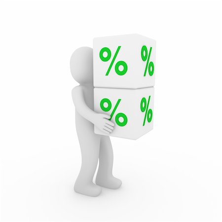 simsearch:400-04353279,k - 3d human green sale cube success white business Stock Photo - Budget Royalty-Free & Subscription, Code: 400-04365893