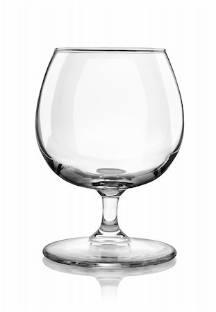 Brandy glass isolated on a white background Stock Photo - Budget Royalty-Free & Subscription, Code: 400-04365907