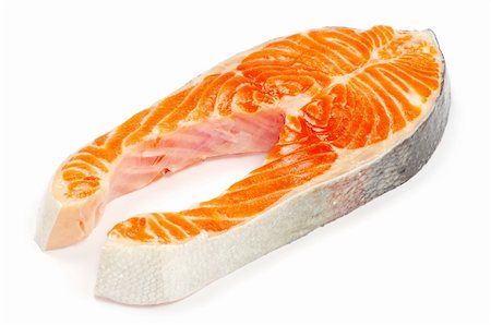 simsearch:400-07044537,k - salmon steak red fish on white Foto de stock - Super Valor sin royalties y Suscripción, Código: 400-04366109