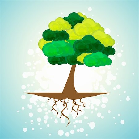 simsearch:400-05901134,k - illustration of natural tree on abstract background Stock Photo - Budget Royalty-Free & Subscription, Code: 400-04366271