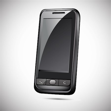 simsearch:400-06096885,k - illustration of mobile phone on white background Photographie de stock - Aubaine LD & Abonnement, Code: 400-04366307