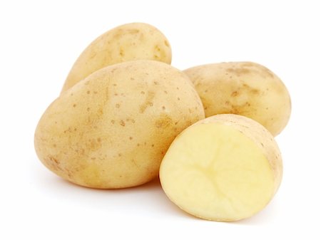 simsearch:400-07294321,k - Pile of potatoes isolated on white background Photographie de stock - Aubaine LD & Abonnement, Code: 400-04367455
