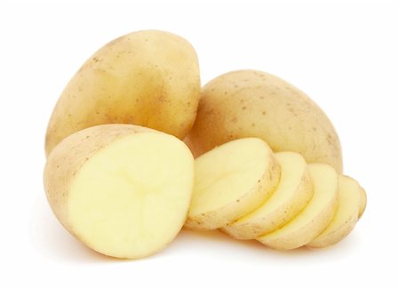 simsearch:400-07294321,k - Potatoes isolated on white background Photographie de stock - Aubaine LD & Abonnement, Code: 400-04367481