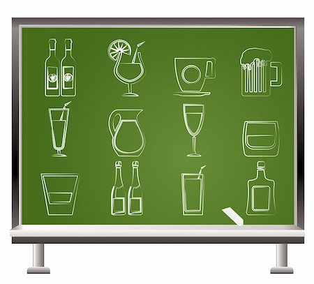different kind of drink icons - vector icon set Stock Photo - Budget Royalty-Free & Subscription, Code: 400-04368385