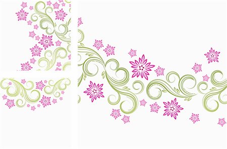 Floral curls background Stock Photo - Budget Royalty-Free & Subscription, Code: 400-04368959