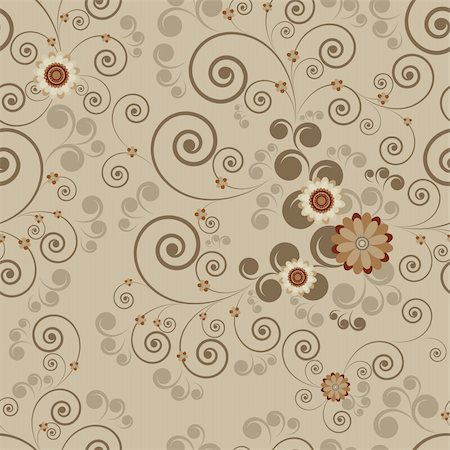 simsearch:400-08806227,k - Seamless Floral Pattern -Illustration for your design. Stock Photo - Budget Royalty-Free & Subscription, Code: 400-04368970