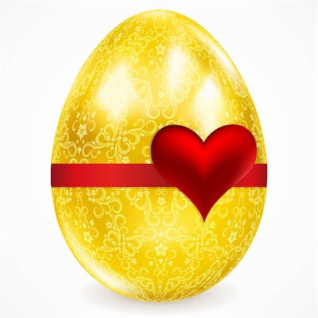 simsearch:400-08934240,k - Golden egg with floral ornaments. Stock Photo - Budget Royalty-Free & Subscription, Code: 400-04369015