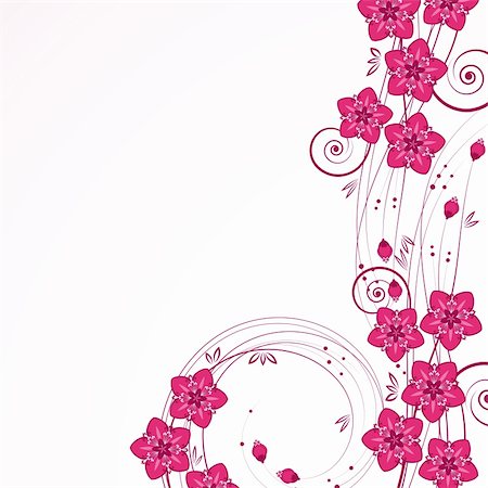 simsearch:845-03463638,k - Graceful floral background, vector. Foto de stock - Super Valor sin royalties y Suscripción, Código: 400-04369027