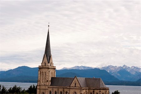 san carlos de bariloche - Cathedral of San Carlos de Bariloche, Patagonia Argentina Photographie de stock - Aubaine LD & Abonnement, Code: 400-04369765