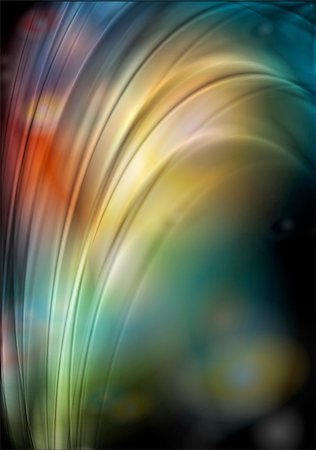 Vector illustration of multicolored elegant waves. Eps 10 Stock Photo - Budget Royalty-Free & Subscription, Code: 400-04369945