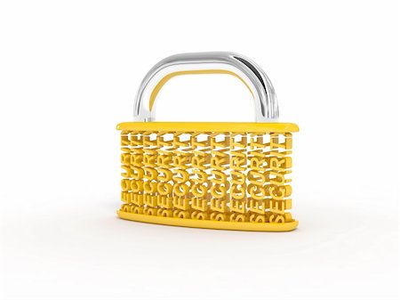 simsearch:400-04359676,k - Padlock from security word.  Image generated in 3D application. High resolution image. Stock Photo - Budget Royalty-Free & Subscription, Code: 400-04360199