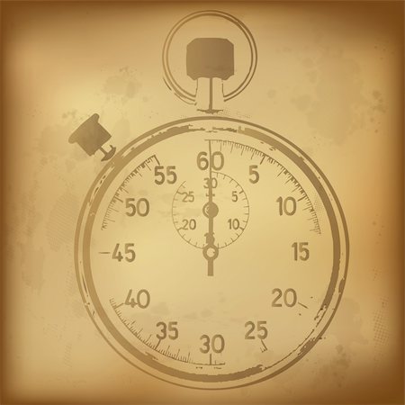 simsearch:400-04272422,k - Antique Stopwatch, Vector Illustration Foto de stock - Royalty-Free Super Valor e Assinatura, Número: 400-04362374