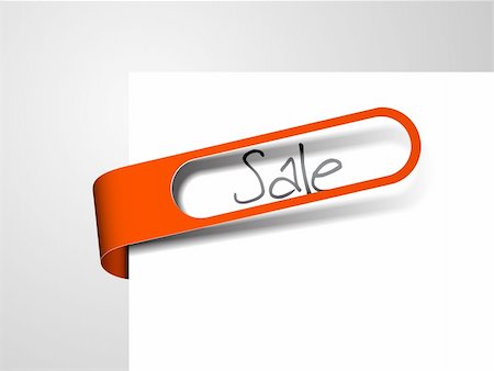simsearch:400-04730082,k - Red paper tag - Vector sale announcement Stockbilder - Microstock & Abonnement, Bildnummer: 400-04363045