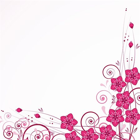 simsearch:400-04350548,k - Graceful floral background, vector. Stockbilder - Microstock & Abonnement, Bildnummer: 400-04363440