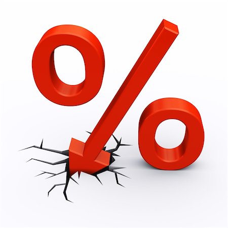 percentage symbol - Discount percent hitting floor Stock Photo - Budget Royalty-Free & Subscription, Code: 400-04374039