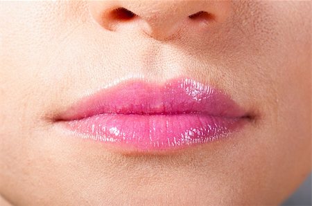 simsearch:400-04575822,k - macro shot of a female lips with fashion make-up Photographie de stock - Aubaine LD & Abonnement, Code: 400-04374402