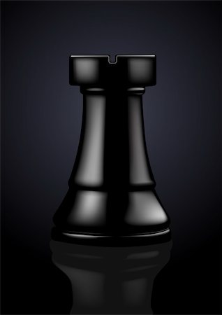 Chess Black Rook - Vector Illustration Foto de stock - Super Valor sin royalties y Suscripción, Código: 400-04375356