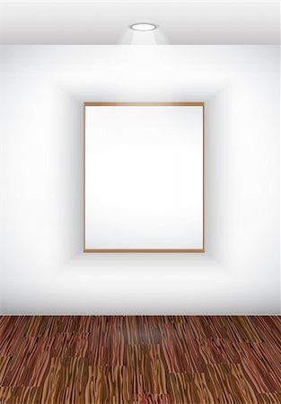 simsearch:400-04376130,k - Contemporary Elegant Showroom wall with wood parquet and vintage seamless wallpaper Stock Photo - Budget Royalty-Free & Subscription, Code: 400-04376130